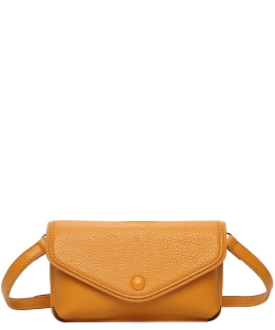 Fashion Envelope Clutch Crossbody Bag Q24119 BROWN